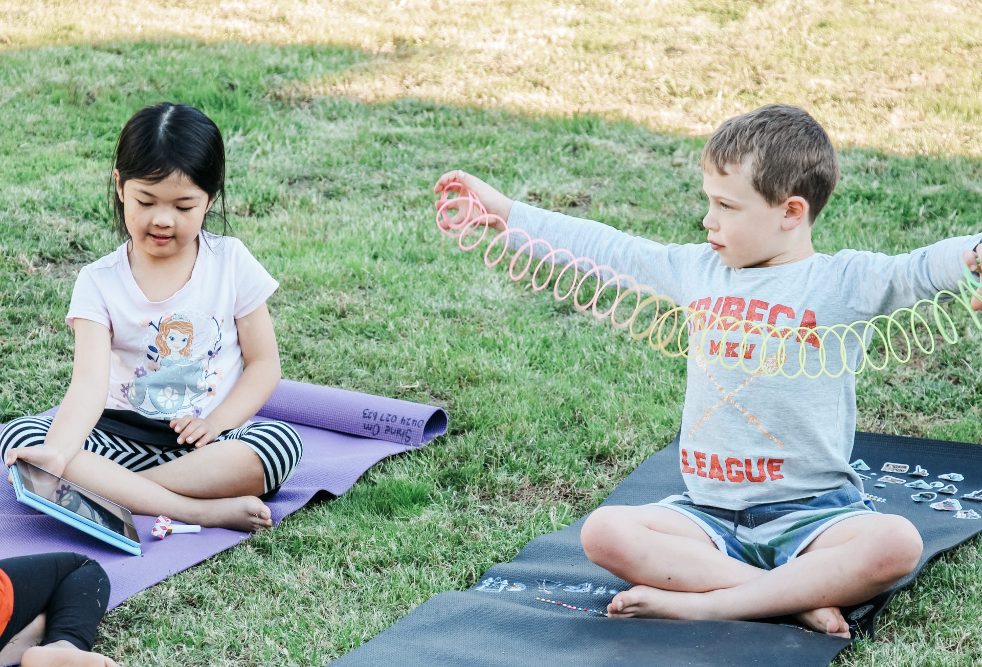 Shine Om teaches Kids how to use their breath in a free Kids Yoga Class