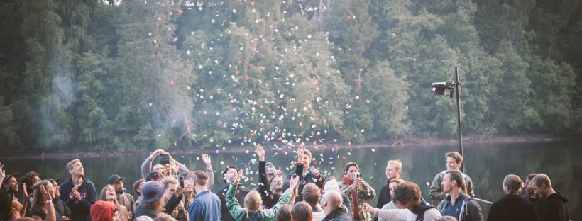 Spirit Quest Travel and Shine Om celebrating life at Gagnef Festival Sweden