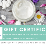 eGift Mum with a certificate so she can purchase her desired natural skincare and essential oils this Mother's Day.