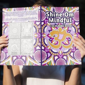 Buy a the Shine Om Mindful Colouring Book for Kids and Families to support mindfulness, self-regulation and nervsous system support in your home from www.shineom.com.au